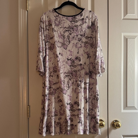 Simply Vera Vera Wang Watercolor Print Tunic Top – L - Picture 2 of 7